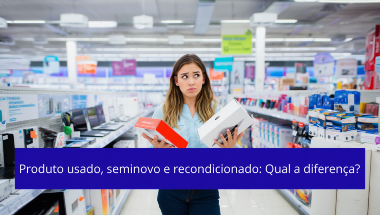 Produto usado seminovo e recondicionado qual a diferença?